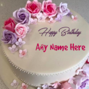 Name and Photo Birthday Cakes